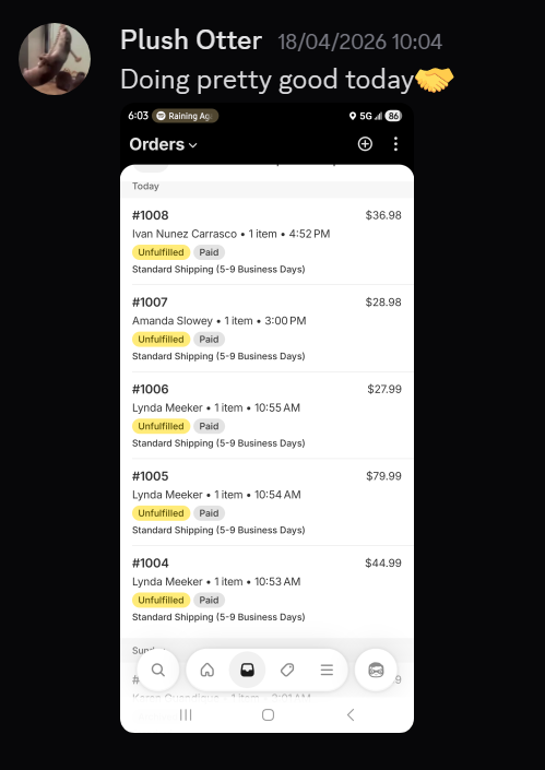 Student result: daily orders coming in